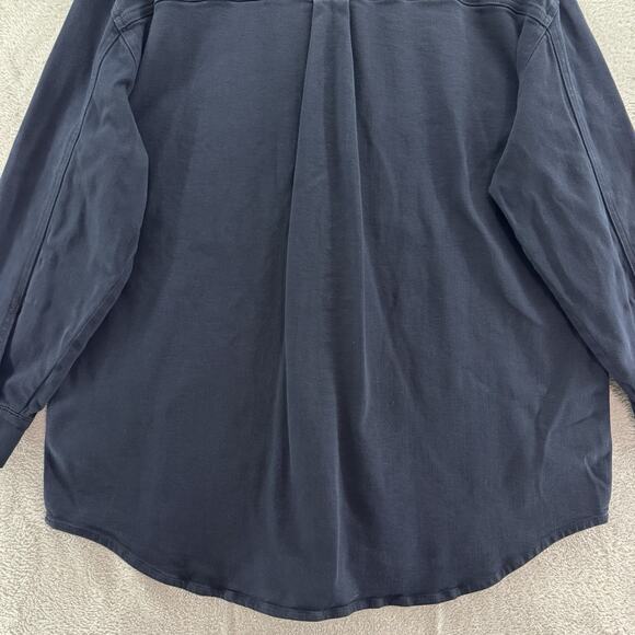 Good American Shacket Womens 4/XL Black Vintage Wash Button Up Jacket Shirt - Picture 8 of 13